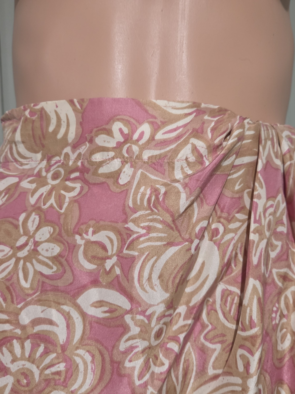 Vintage S.L.B. Sunny Leigh 100% Silk Floral Top Skirt 2 Piece Set S - Picture 7 of 16